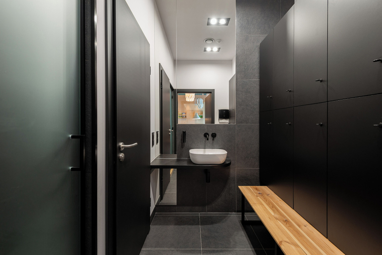 Bathroom, Tower II by Kairos Apartments, Siemianowice Śląskie