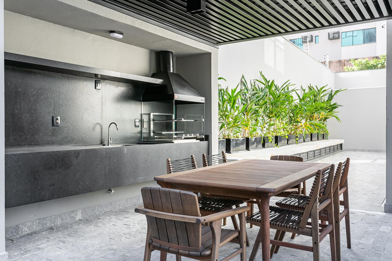 Food & Drinks 4, Studios Rio Branco by Viva - Predio moderno, aptos com cama king-size no centro de Floripa, Florianopolis