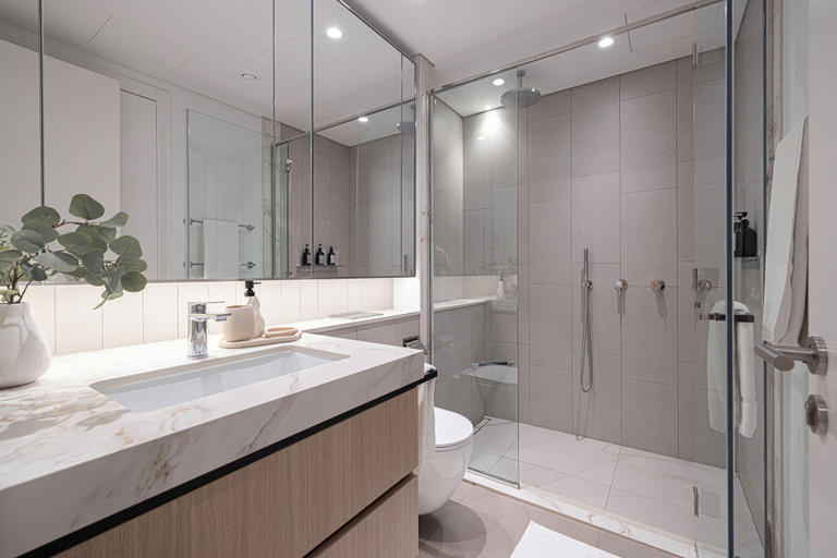 Bathroom 4, Aya- Stylish 1BR Stay NadAlSheba 34, Dubai