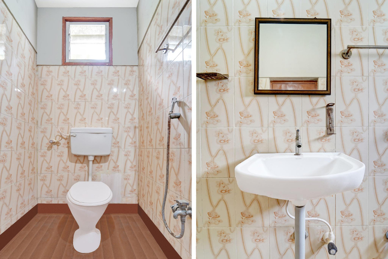 Bathroom 4, Super Hotel O Tiruppur Near Railway station, Tiruppur