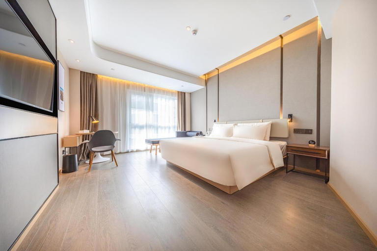 Bedroom 2, Rizhao wanpingkou Dongyi town sea view Atour Hotel, Rizhao