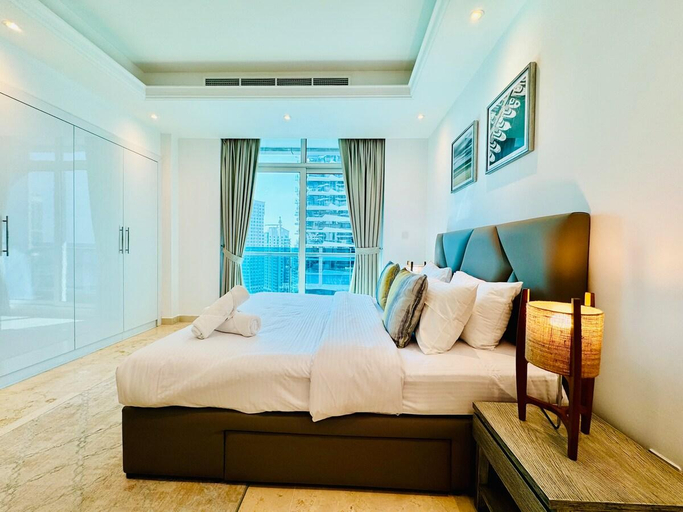 Bedroom 3, Stunning 1BR, Full Marina View, Orra Marina, Dubai