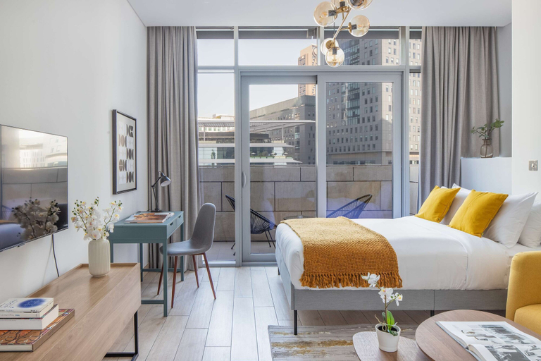 Bedroom 4, Silkhaus Modern Studio in Difc Iconic Tower Pool, Dubai