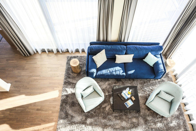 Living room 2, Appartements im Maremuritz Yachthafen Resort, Mecklenburgische Seenplatte