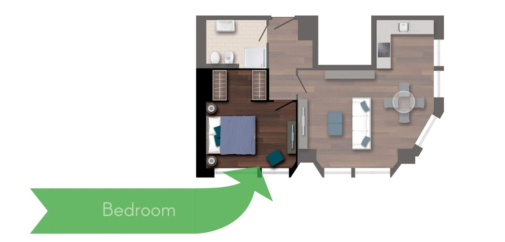 Floor plan 3, Centro San Babila - Central Tower Apartment W/ter, Milano