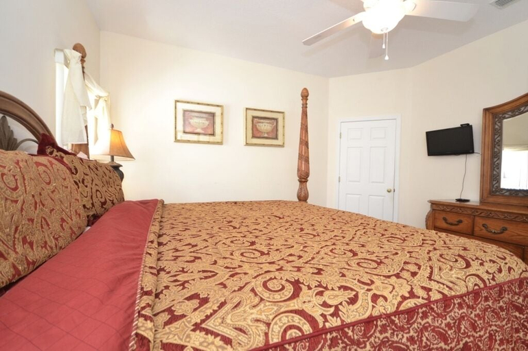 Bedroom 3, Beautiful 5 Bedroom Home With Large South-facing Pool, Polk
