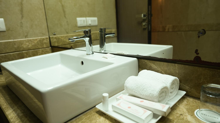 Bathroom, Hotel Africa Avenue G K 1, Delhi