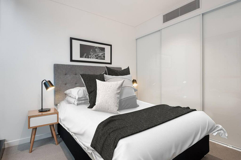 Bedroom 3, 2BR Luxury Skytower CBD Pool Gym Netflix, Brisbane