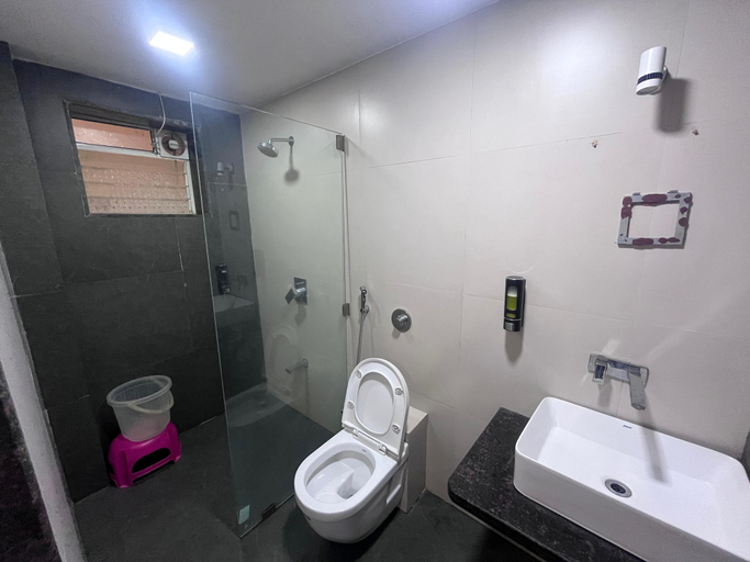 Bathroom 3, Hotel Anupam, Satara