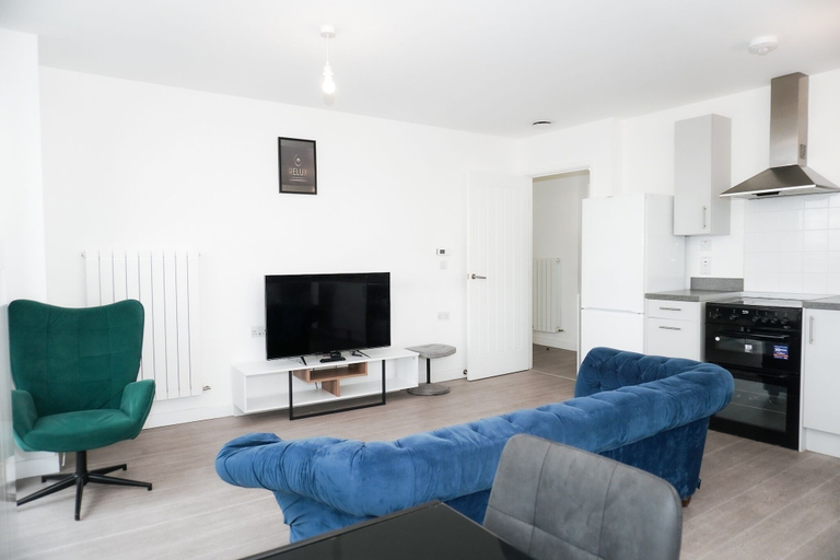 Living area 5, 2br-360 Views-balcony-parking-wifi-smarttv, London