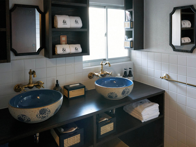 Bathroom 4, THE RITOMARU IKI KAZENO OYADO, Iki