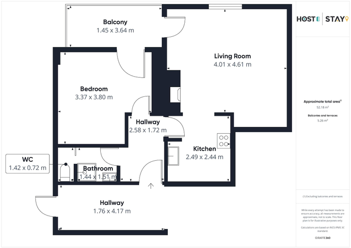 Room 4, Host Stay 3 Metropole Towers, North Yorkshire