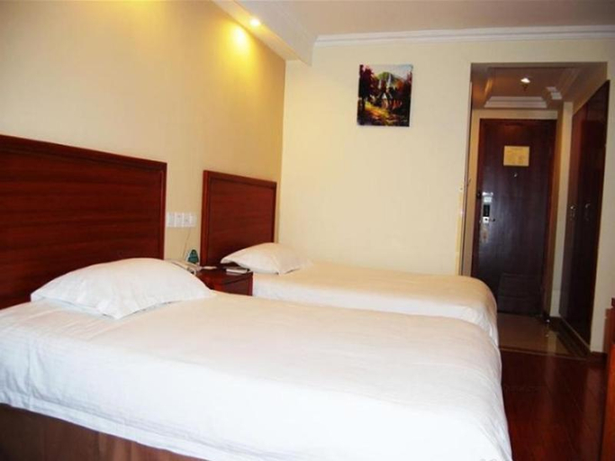 Bedroom 2, グリーンツリーホテル(クイバスターミナル尅街)(格林豪泰酒店(盱眙汽车站尅街店)), Huai'an