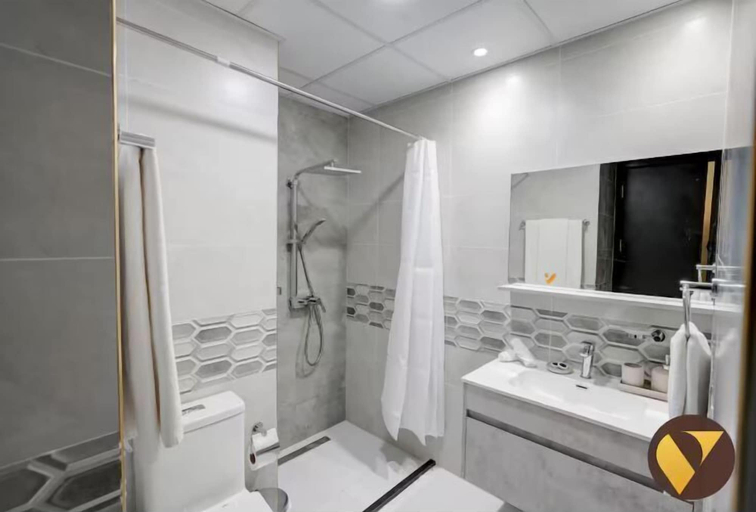 Bathroom, Vogue | Olivz Residence by Danube Near Dragon Mart, Dubai
