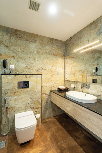 Bathroom 3, Hotel Hybiz by Darshan, Kollam