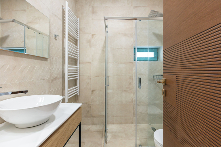 Bathroom, La Luna della Loggia A1, Crete