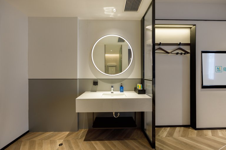 Bathroom 3, Nihao Hotel Yichun Economic Development Zone Jingfa Avenue, Yichun