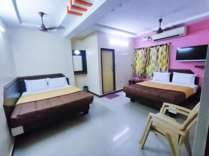Bedroom, Hotel DKR residency, Chittoor