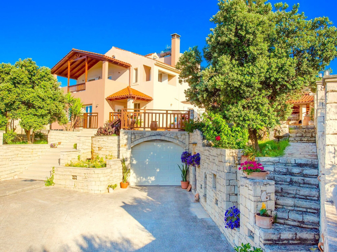 Exterior & Views, Villa in Crete With Pool & Olive Grove Views, Crete