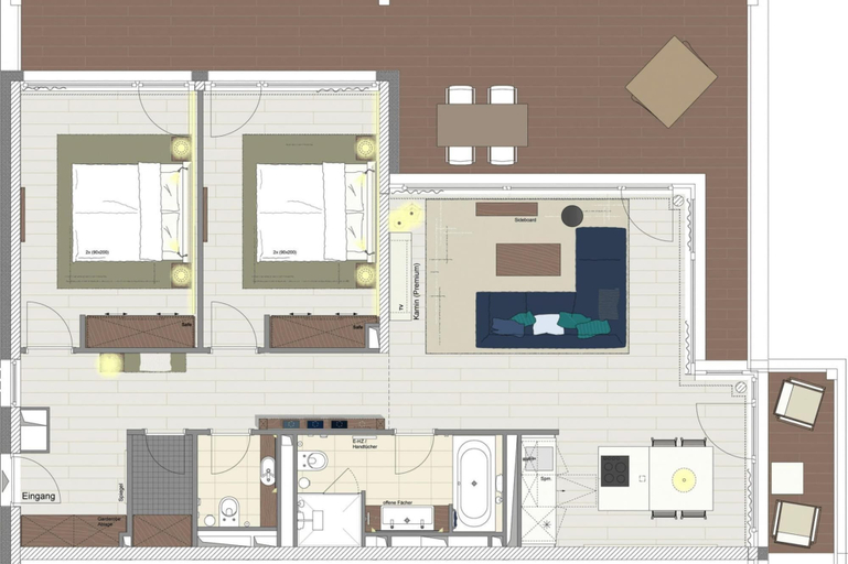 Floor plan, Appartements im Maremuritz Yachthafen Resort, Mecklenburgische Seenplatte