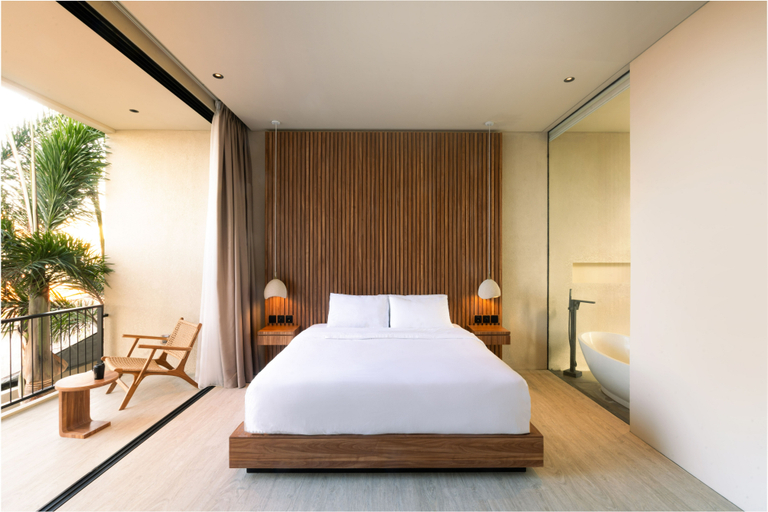 Bedroom 3, Saamu Luxury Private 3BR Villa Berawa Canggu, Badung
