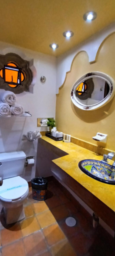 Bathroom, Hotel Posada Pablo de Tarso, Cihuatlán
