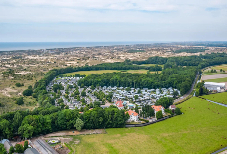 Aerial view, Gorgeous Chalet With Dishwasher in Noordwijk, Near the Sea, Noordwijk