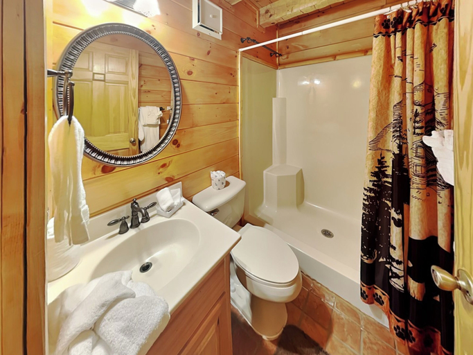Bathroom 4, Lazy Cub Lodge, Sevier