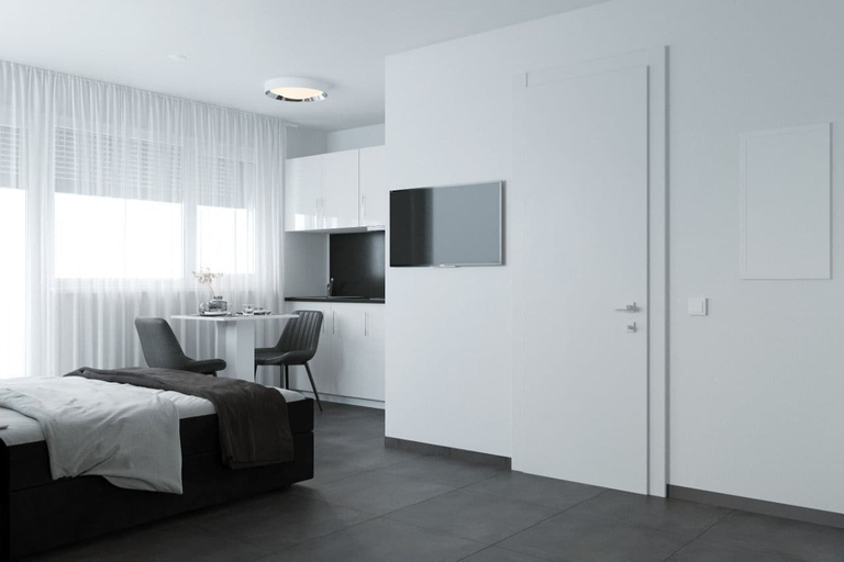 Bedroom 4, The Residences - Apartments Frankfurt, Offenbach am Main