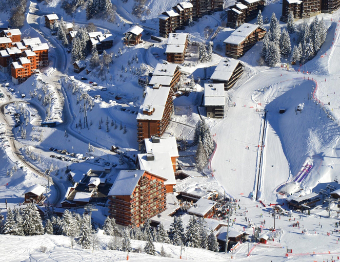 View from property 2, Cosy Flat in Meribel Close to the ski Lifts, Savoie