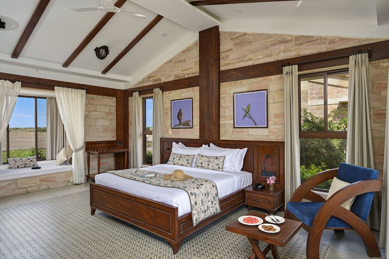Bedroom 2, The Blackbuck Trails, VELAVADAR, Bhavnagar