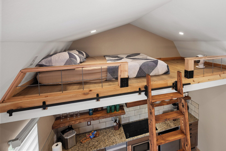 Bedroom 3, Secluded Luxury Couples cabin Sauna Pool, Hays