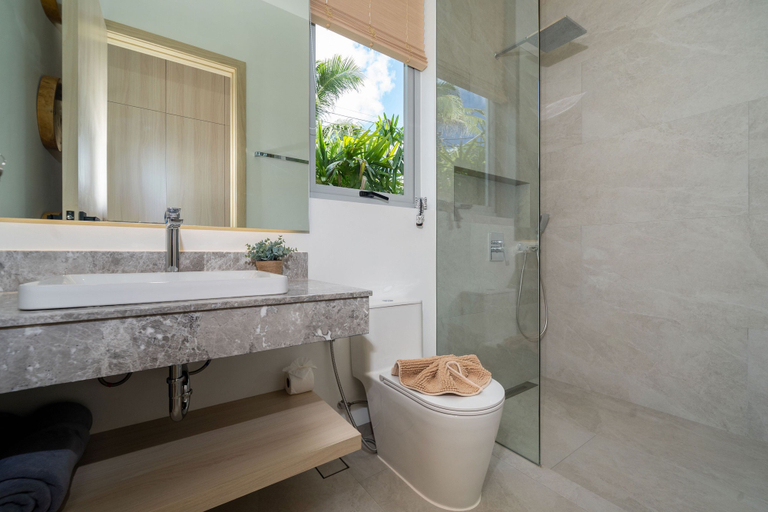 Bathroom 4, Modern Open Design 4BR Pool Villa Mina, Phuket Island