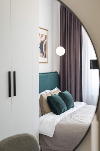 Bedroom 2, Contemporary Aparthotel 2-BR Flats Near Old Town, Quiet & Serene, Municipiul Bucuresti