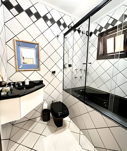 Bathroom 4, Casa com piscina em Acapulco Guarujá SP3, Guarujá