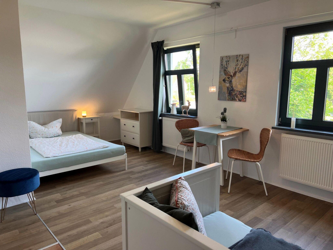 Bedroom 3, Studio in Dargun mit Pool am Kummerower See, Mecklenburgische Seenplatte