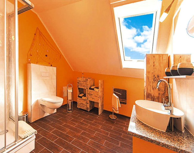 Bathroom 5, Semi-detached Houses Hyggelig, Seehausen, Uckermark
