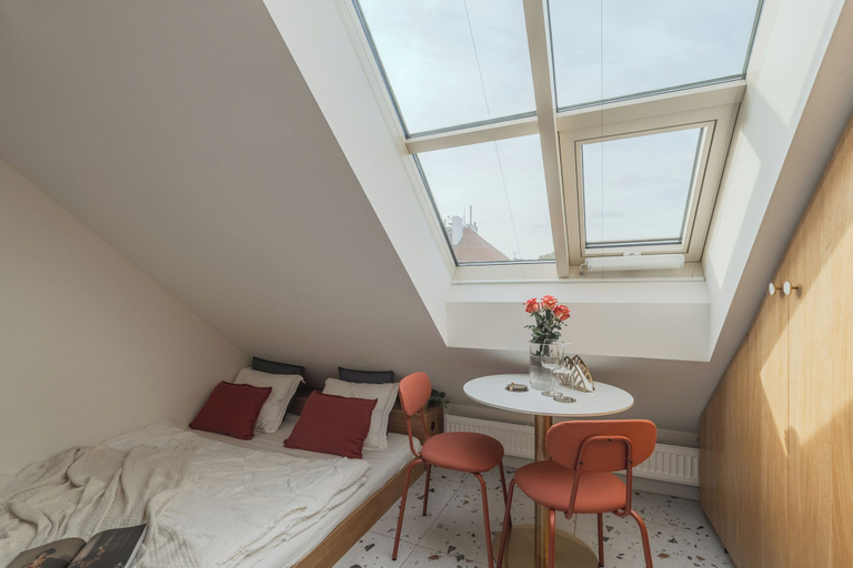 Bedroom 3, Backyard Design home near Castle, Praha 6