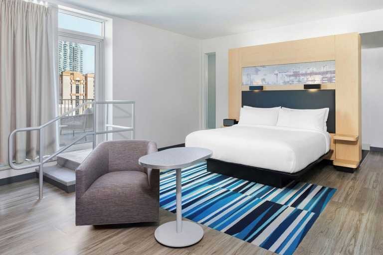 Bedroom 3, Aloft by Marriott Tampa Downtown, Hillsborough