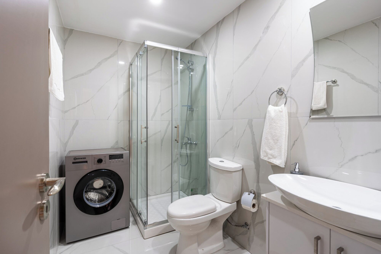Bathroom, Sunstone- Cozy Studio in Larnaca Terrace, Larnaca