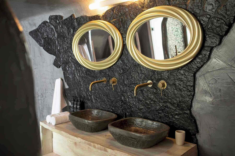 Bathroom 4, ArmonOia Luxury Caves, South Aegean