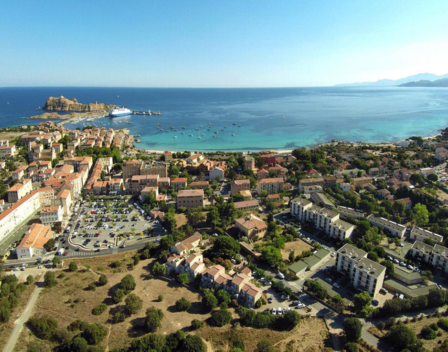 View from property 4, Res. Le Vieux Moulin Ile Rousse, Apartment for 4 Pers, Haute-Corse