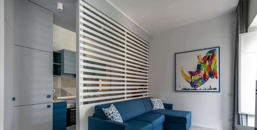 Room 2, Azul With Balcony Alla Cala by Wonderful Italy, Palermo