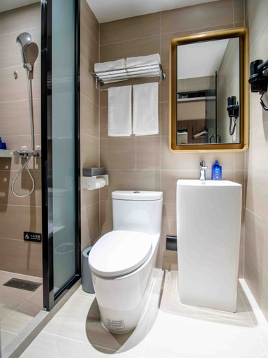 Bathroom 3, Hanting Hotel Harbin Exhibition Center Hongbo Central Park, Harbin