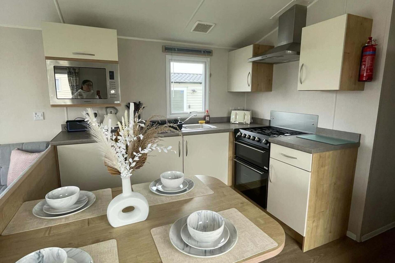 Private kitchen 3, Morecambe sea Side Caravan Retreat, Lancashire