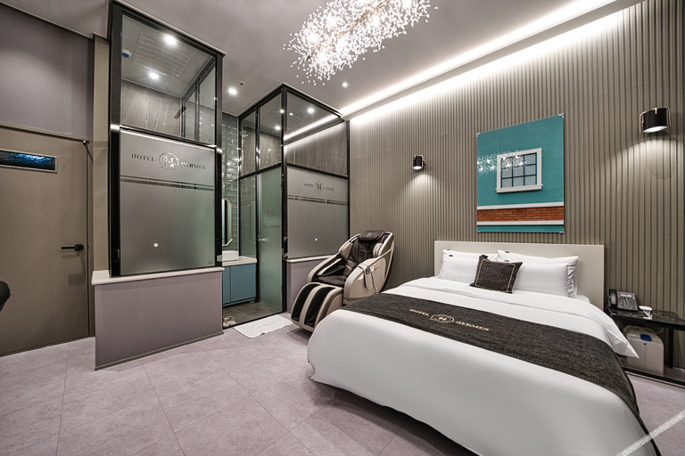 Bedroom 2, Hotel Hermes at Yongin Everland Station, Yongin