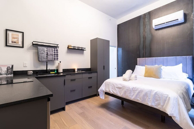 Bedroom 3, Thena Hotel - Chic and Cozy Studio, Philadelphia