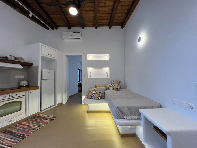 Bedroom 3, 15th Cent. Katharsis Retreat Naxos Old T, South Aegean