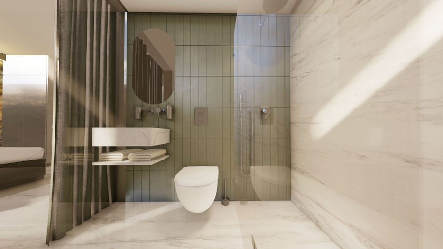 Bathroom 3, VISIONAPARTMENTS Lugano, Lugano