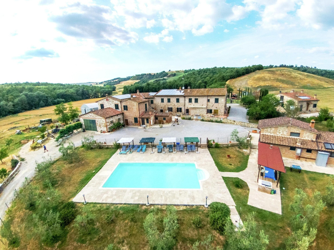 Exterior & Views 2, Farmhouse in Asciano with Pool BBQ, Siena